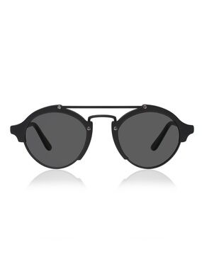 Illesteva Milan 2 Matte Black Aviator Sunglasses